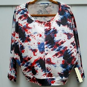 NEW Cyrus Dolman sleeve tie dye top.
